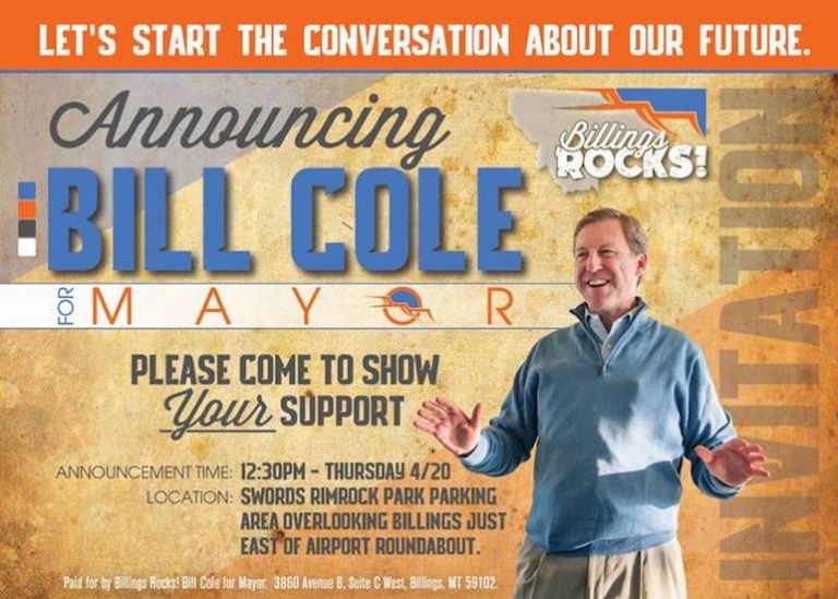 Third candidate, Bill Cole, announces run for mayor Last Best News